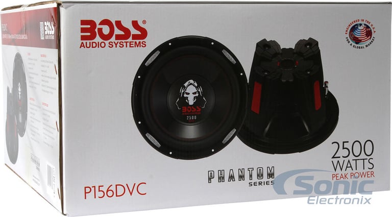(2) Boss P156DVC Subwoofers+ Vented Subwoofer Enclosure Image 6