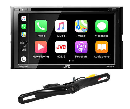 JVC KW-V840BT 6.8" DVD Receiver w/Apple CarPlay/Android/Weblink+Backup Camera Image 1