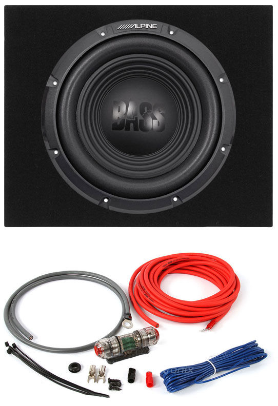 Alpine W12S4 12" 750w Car Subwoofer + Free Sealed Enclosure + Amp and Amp Kit Image 1