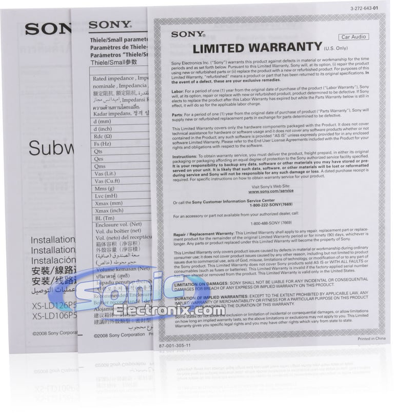 Sony XS-LD106P5 (Open Box) Image 6