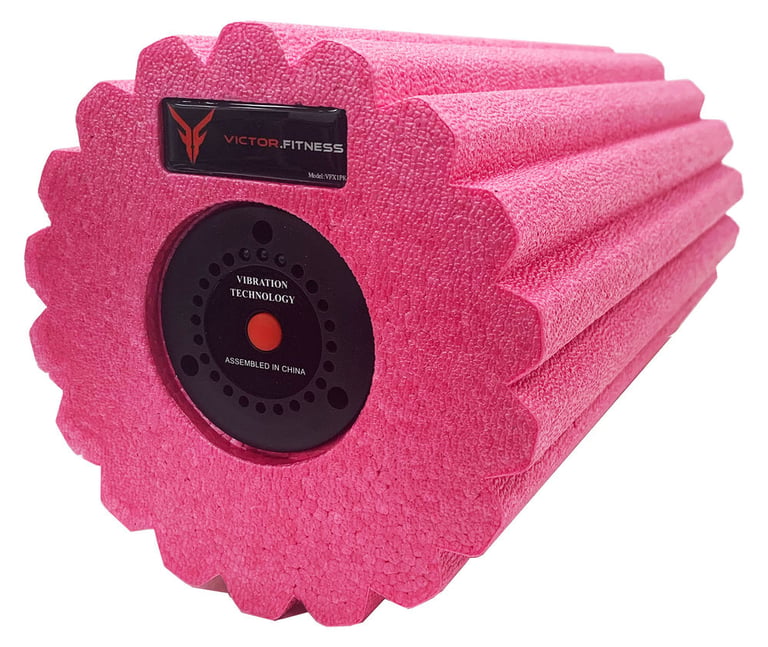 Victor Fitness REVIVERoller Pink High Intensity Vibrating Massage Roller VFX1PK Image 7