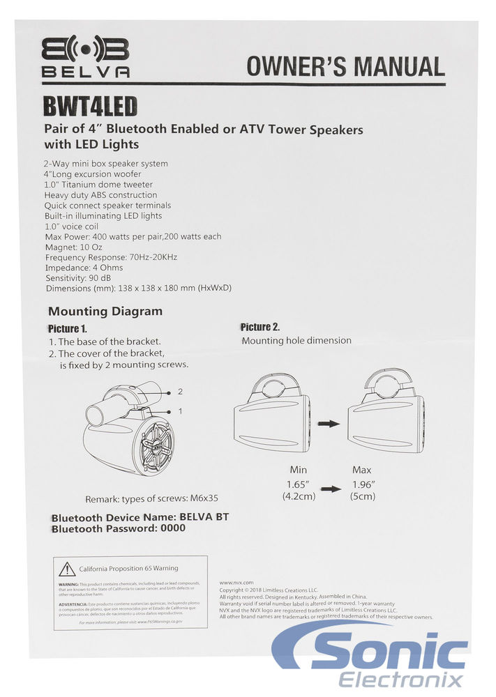 Belva BWT4LED (Like New (Open Box)) Image 7
