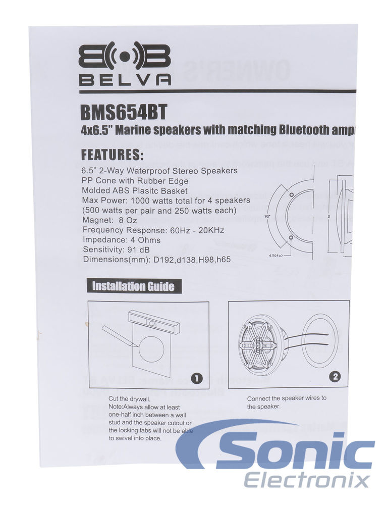Belva BMS654BT (Open Box, Good) Image 9