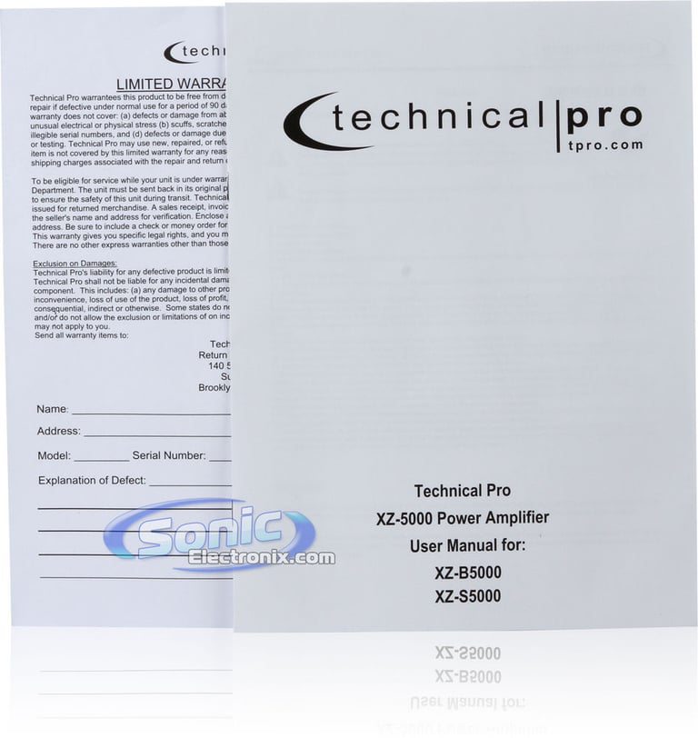 Technical Pro XZ-S5000 (XZ-5000 Silver) Image 8