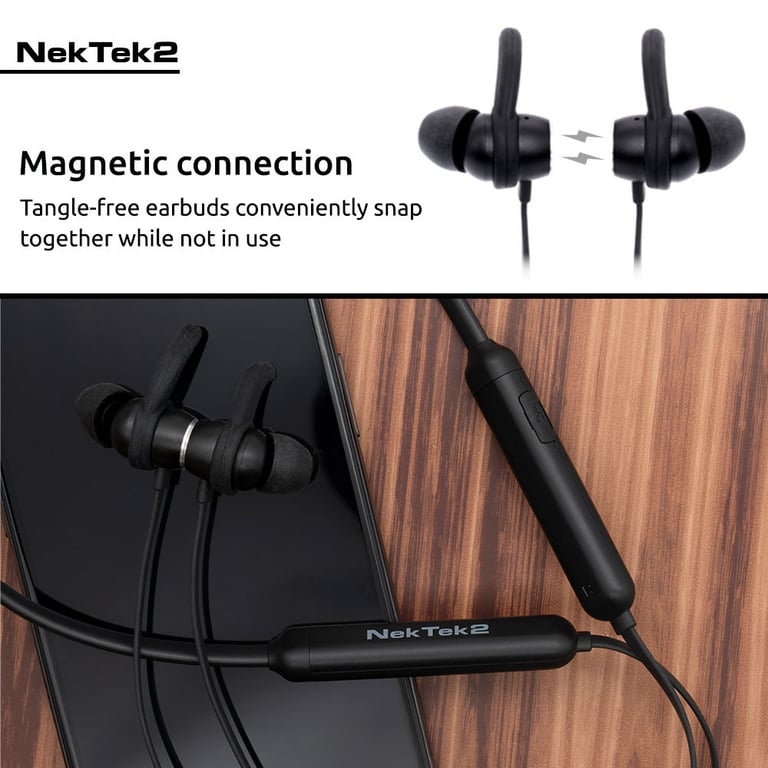 NVX NekTek2 Behind-the-Neck Bluetooth Wireless Headphones Image 16