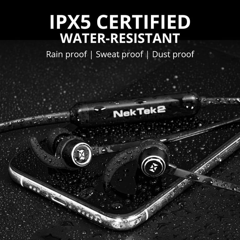 NVX NekTek2 Behind-the-Neck Bluetooth Wireless Headphones Image 7