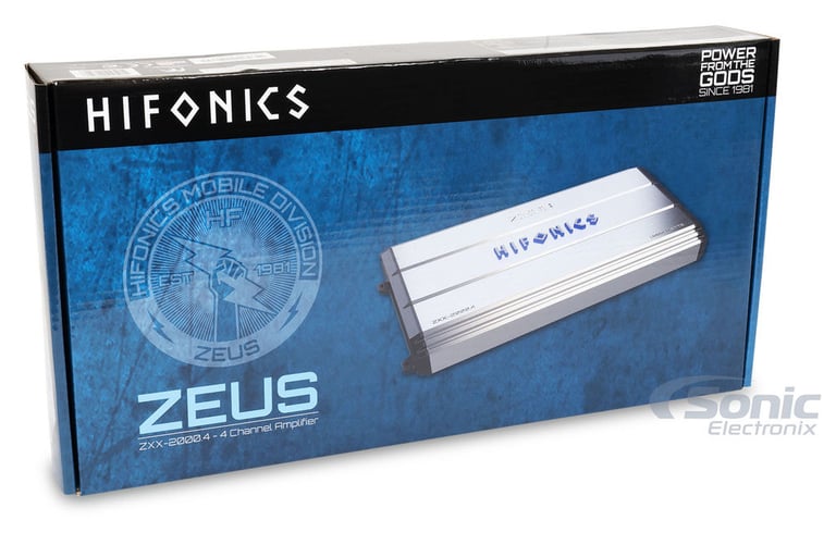 Hifonics Zeus ZXX-2000.4 2000w RMS 4-Channel Car Amplifier+Amp Kit+Capacitor Image 5