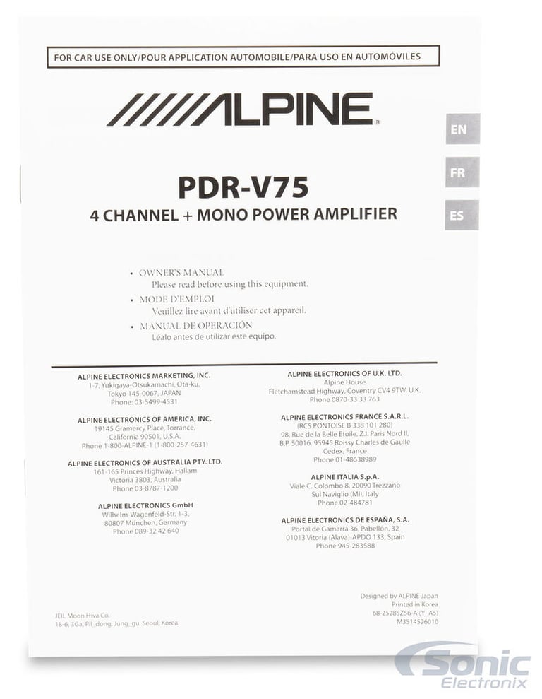 Alpine PDR-V75 Image 4