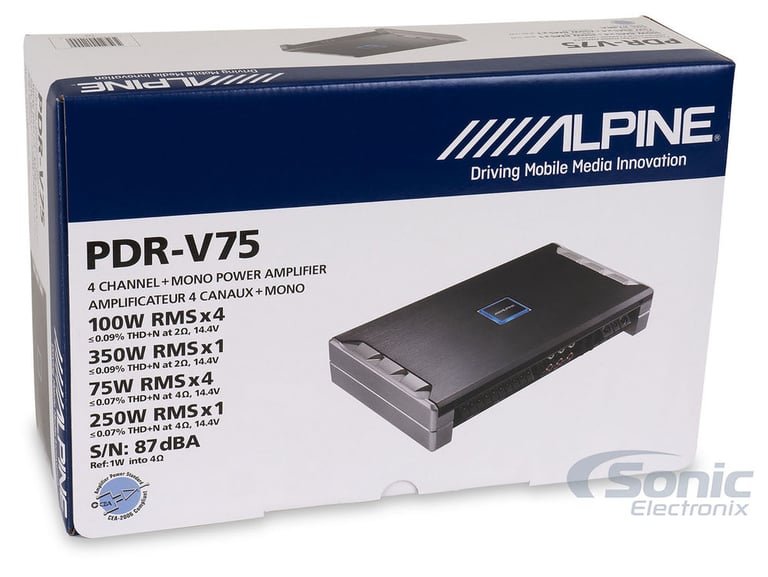 Alpine PDR-V75 (Open Box Complete Damaged Packaging Only) Image 5