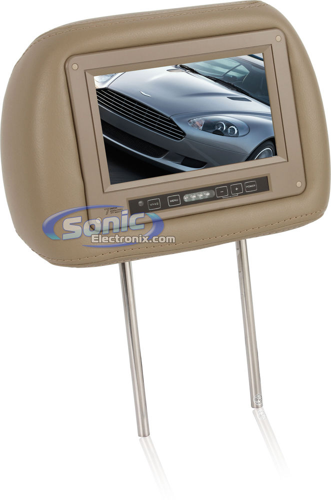 Boss HIR7T Headrest Monitor (Tan) Image 2