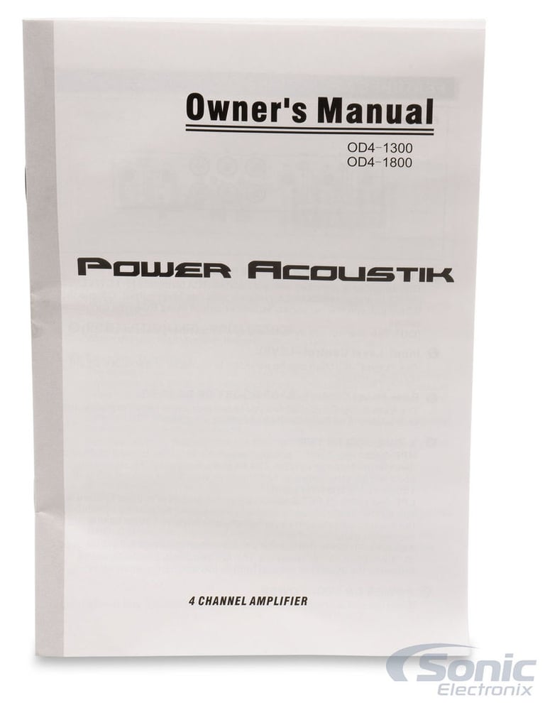 Power Acoustik OD4-1800 Image 5