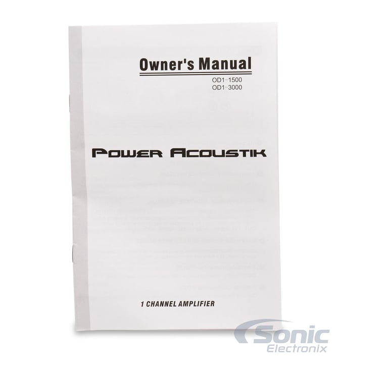 Power Acoustik OD1-3000 Image 6