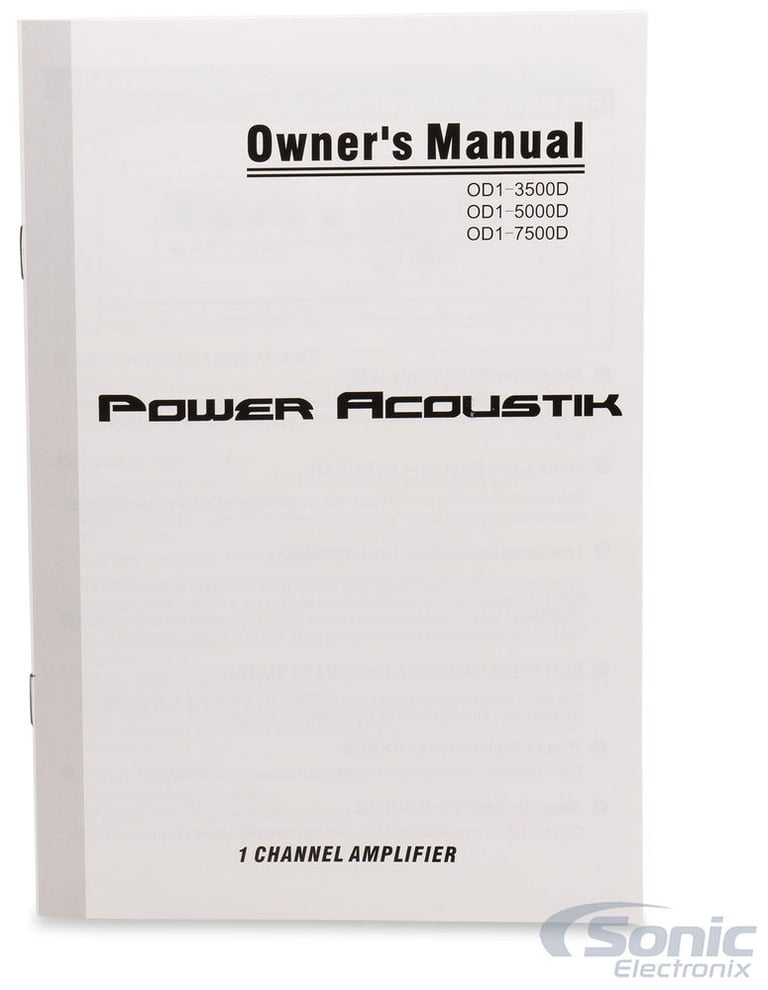 Power Acoustik OD1-3500D Image 7