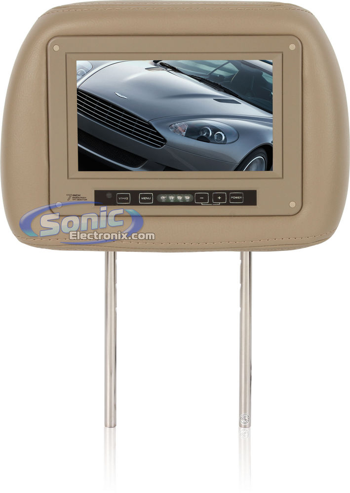 Boss HIR7T Headrest Monitor (Tan) Image 3