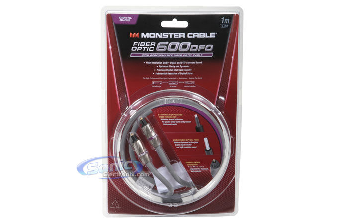 Monster Cable Fiber Optic Audio Cable (MC 600DFO-1M) Image 3
