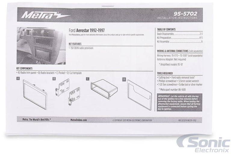 Metra 95-5702 Dash Kit Image 6