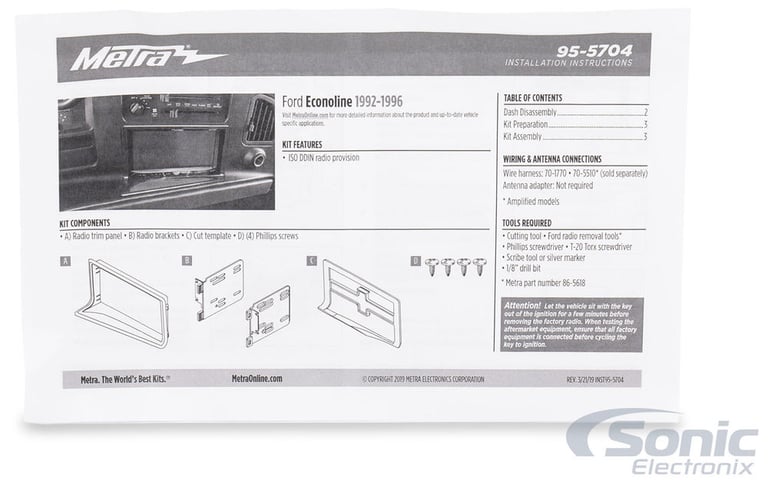 Metra 95-5704 Dash Kit Image 6