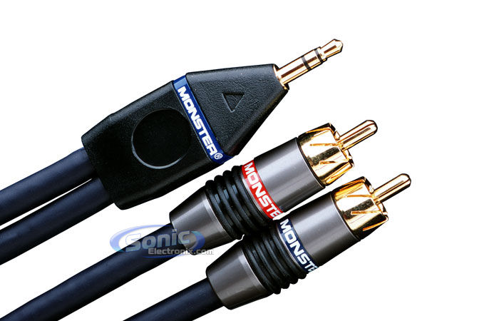 Monster Cable Stereo RCA to 1/8" Mini Cable (IP400-.75M) Image 1