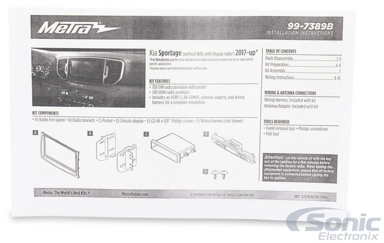 Metra 99-7389B Dash Kit Image 14