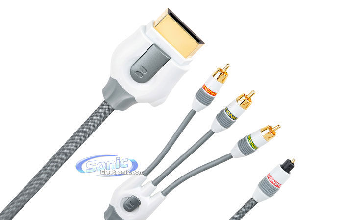 Monster Cable Component Video and Fiber Optic Audio A/V Kit (GLX360 CV/FO-10) Image 1