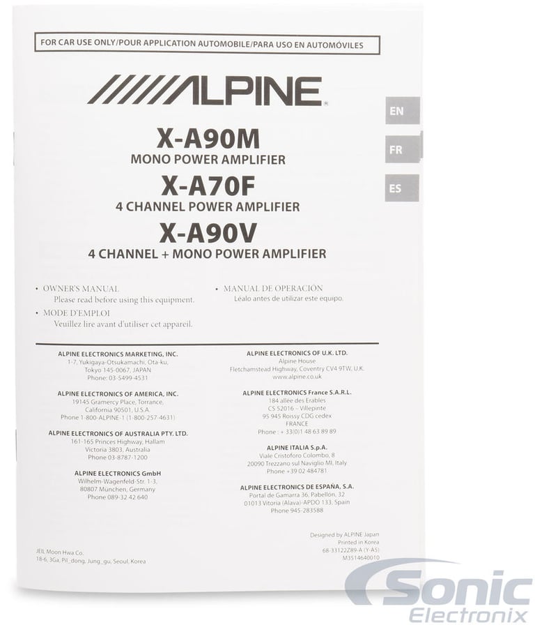 Alpine XA90V (Open Box, Complete) Image 6