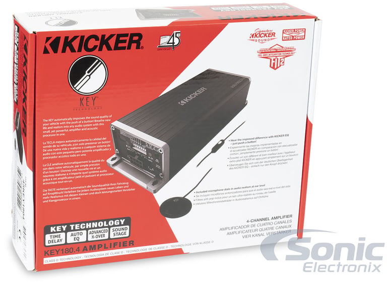 Kicker KEY180.4 (45KEY1804) Key Smart Amplifier Open Box (Complete) Image 14