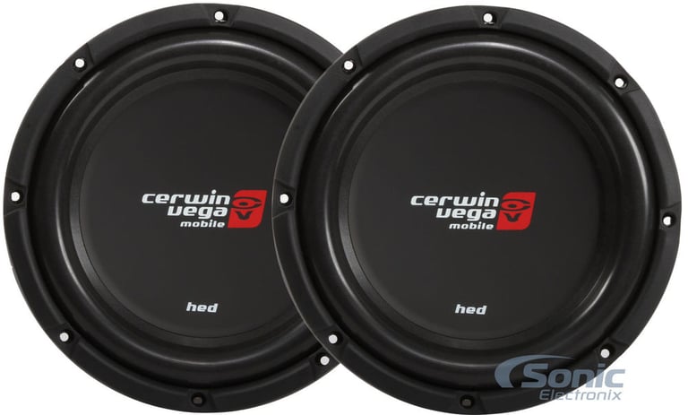 (2) Cerwin Vega HS102D Subwoofers Image 1