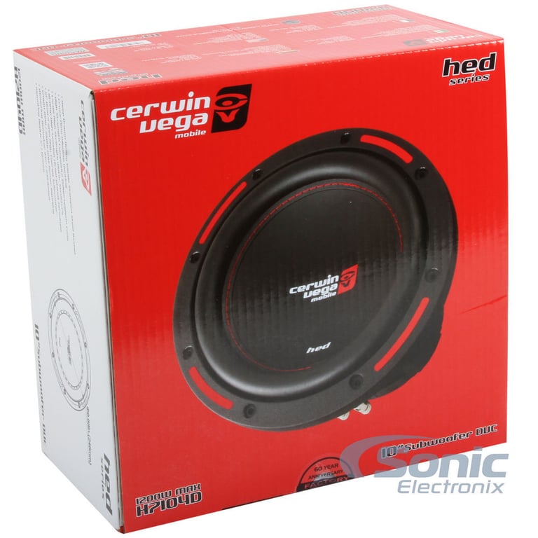 (2) Cerwin Vega HS104D Subwoofers Image 5
