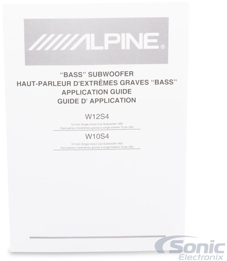 Alpine W10S4 (Open Box, Great) Image 5
