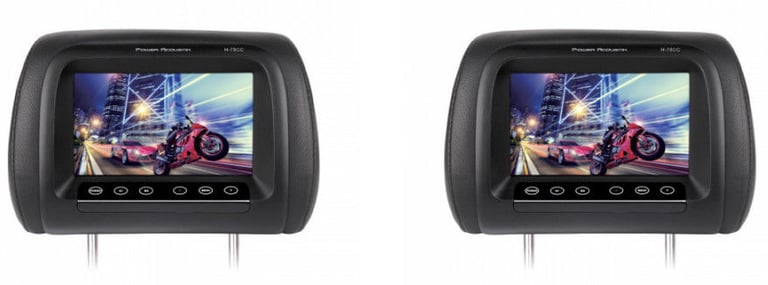 Power Acoustik H-78CC Headrest Monitors (Pair) Image 1