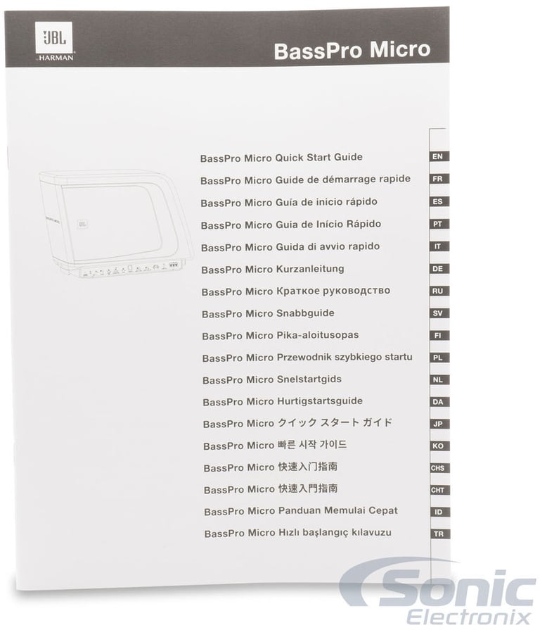 JBL BASSPROMICRO (Open Box, Complete) Image 8