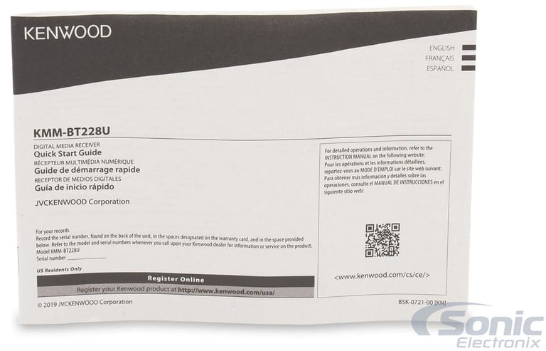 Kenwood KMM-BT228U Image 3
