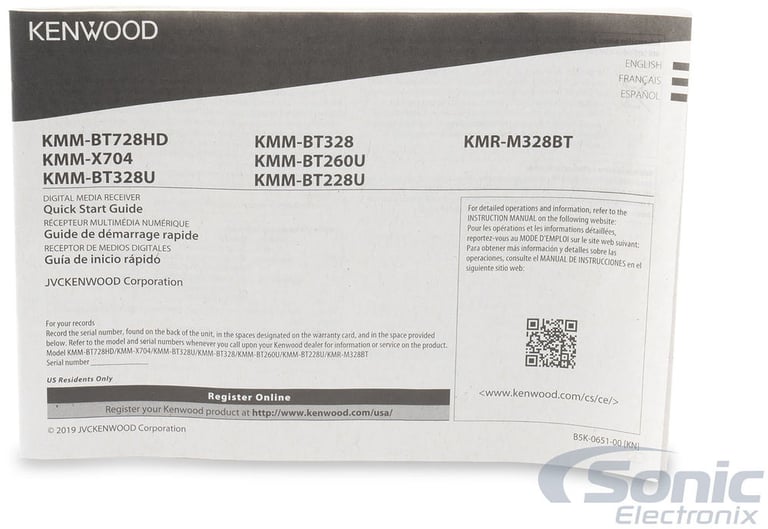 Kenwood KMM-BT328U Image 6
