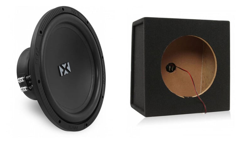 NVX NSW122v2 12" Subwoofer + Free 12" Sealed Enclosure Image 1