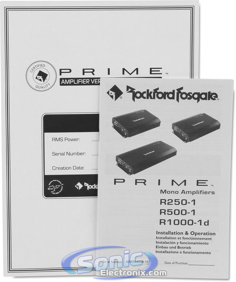 Rockford Fosgate PRIME R1000-1D Open Box Image 7