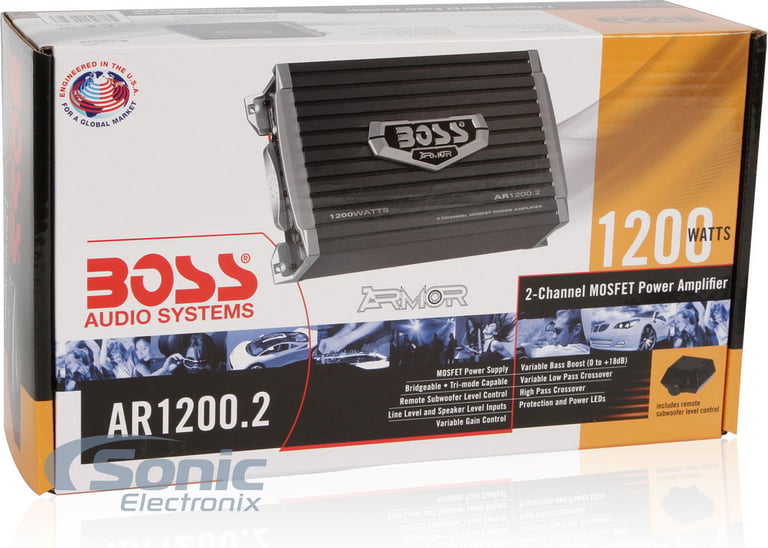 Boss AR12002 with Amplifier Wiring Kit Image 9