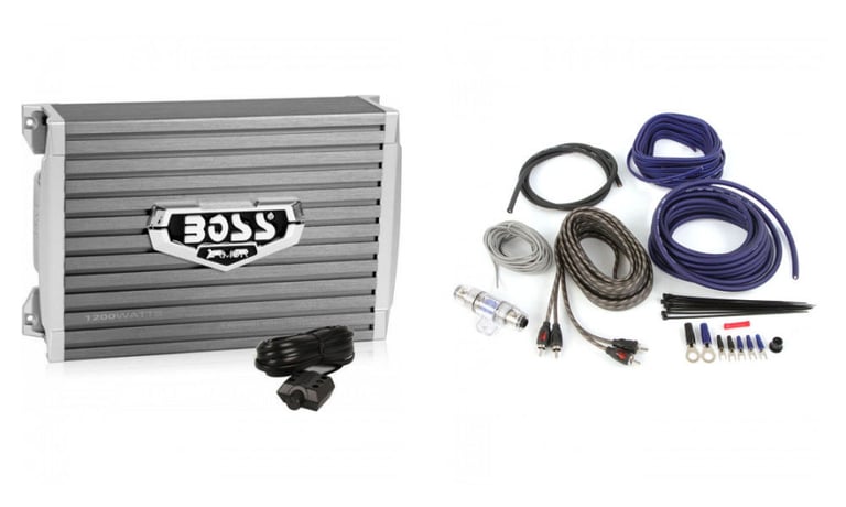Boss AR12002 with Amplifier Wiring Kit Image 1