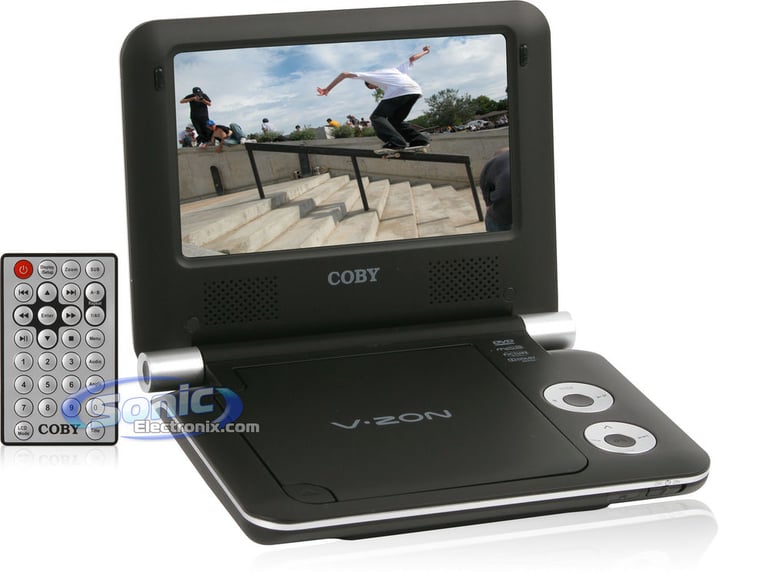 Coby TF-DVD7009 7" Widescreen TFT Portable DVD/CD/MP3 Player Image 1