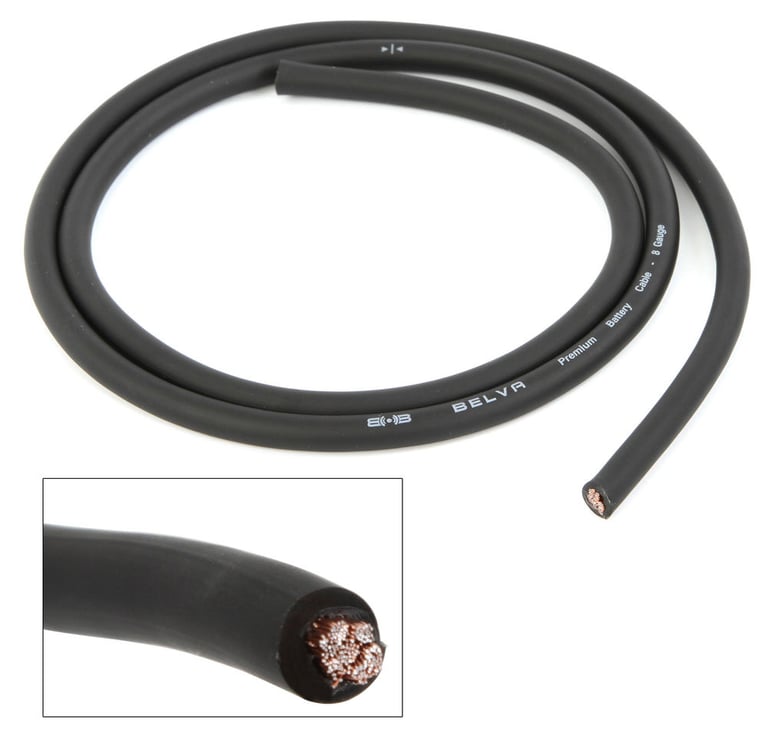 Boss R1100M + Belva BAK82 Complete 8 AWG Amp Kit Image 12
