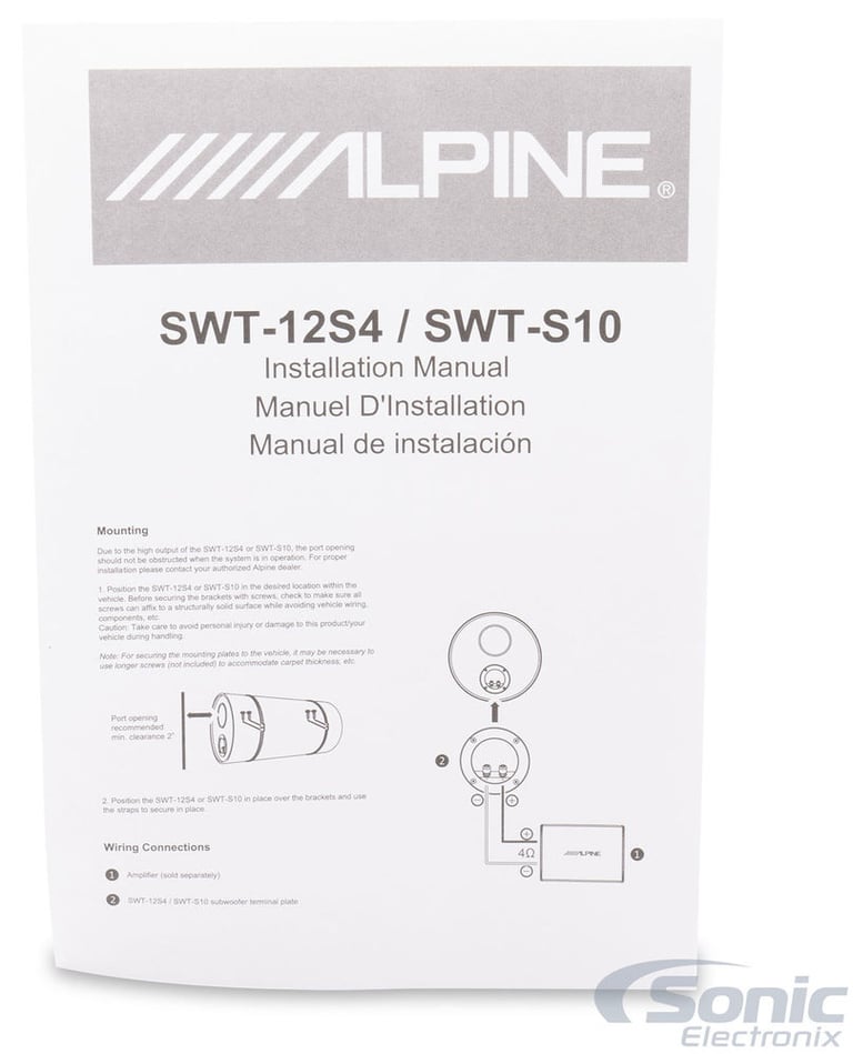 Alpine SWT-12S4 Image 7