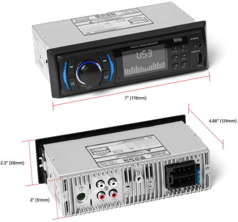 Boss 612UA Digital Media Car Stereo Image 8