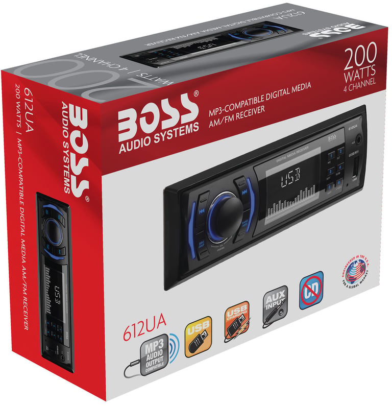 Boss 612UA Digital Media Car Stereo Image 12