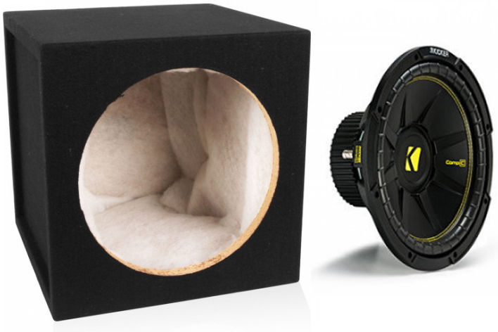 Kicker CompC CWCS124 + Atrend Sealed Enclosure Image 1