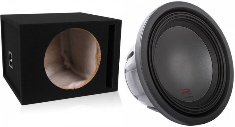 Alpine R-W12D2 Subwoofer with Ported Enclosure Image 1