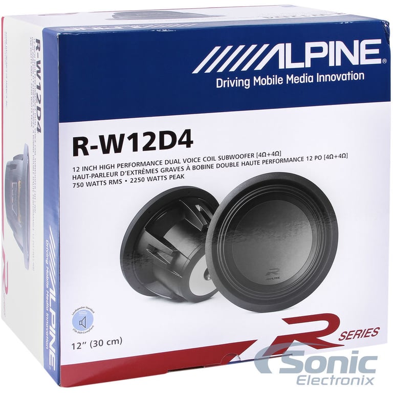 Alpine R-W12D4 Subwoofer + Free Ported Enclosure Image 12