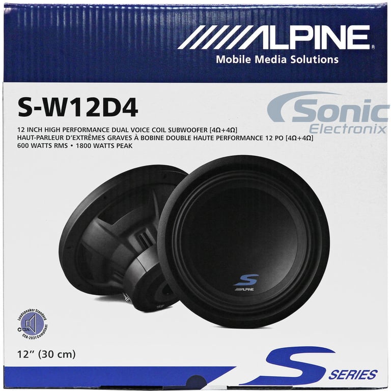 Alpine S-W12D4 with Ported Enclosure Image 12