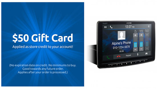 Alpine Halo9 iLX-F259 (iLXF259) with Free $50 Gift Card Image 1