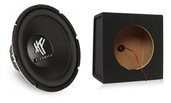 Hifonics HFX12D4 Subwoofer + Free Scosche Sealed Enclosure Image 1