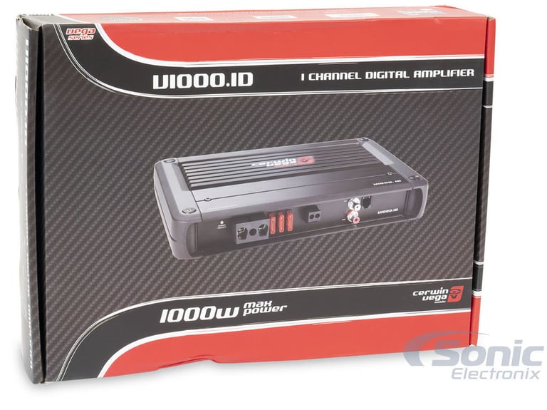 Cerwin-Vega V1000.1D Amplifier + Alpine 12" Subwoofer + Free Amp Kit Image 5