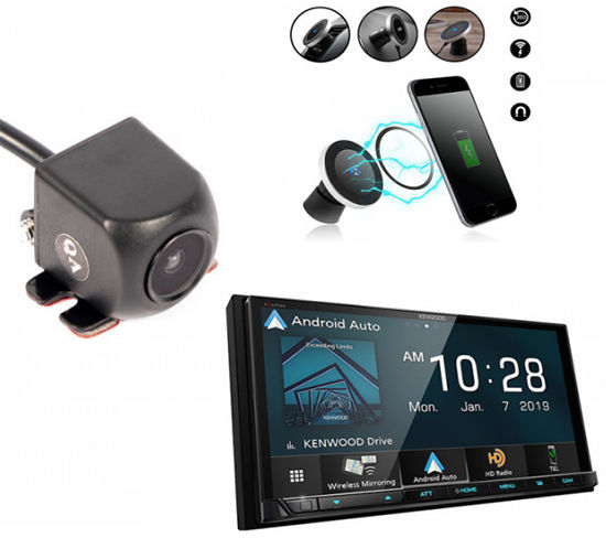 Kenwood eXcelon DMX906S Stereo + Free NVX Backup Cam + Wireless Car Charger Image 1